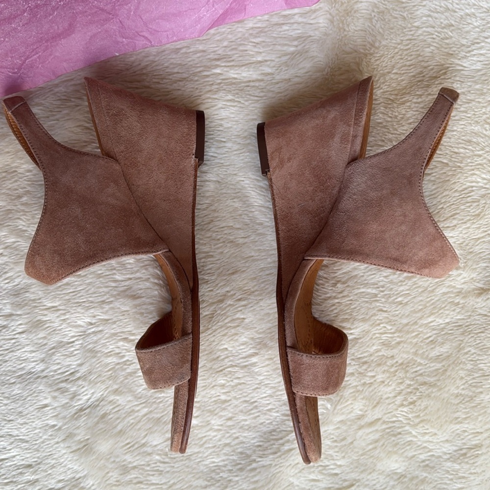 new CHIE MIHARA ‘Anatour’ Wedge Heel Sandals in Tan Suede size 7 - Picture 5 of 7